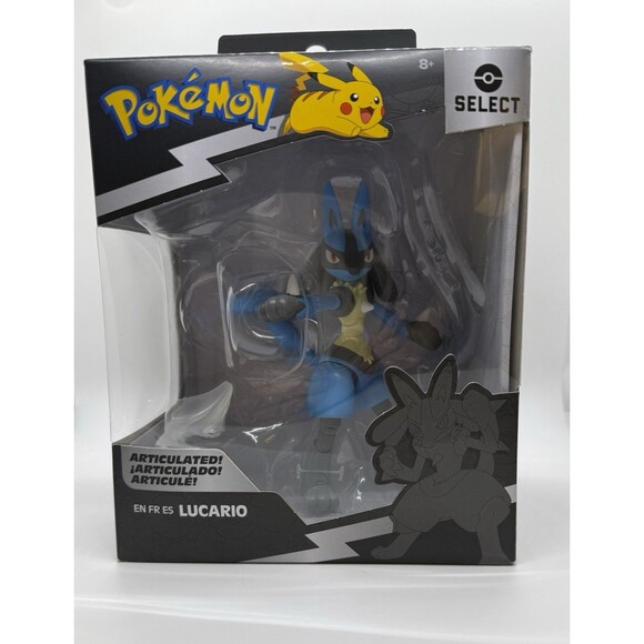 Pokemon 6” Articulated Lucario Action Figurine collectibles Factory Sealed Box - Picture 1 of 11